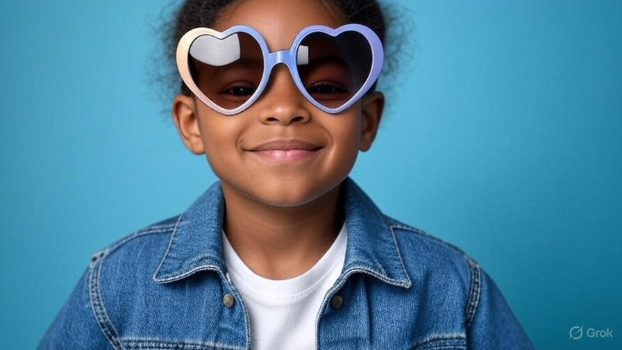 Girl wearing cool sunglasses